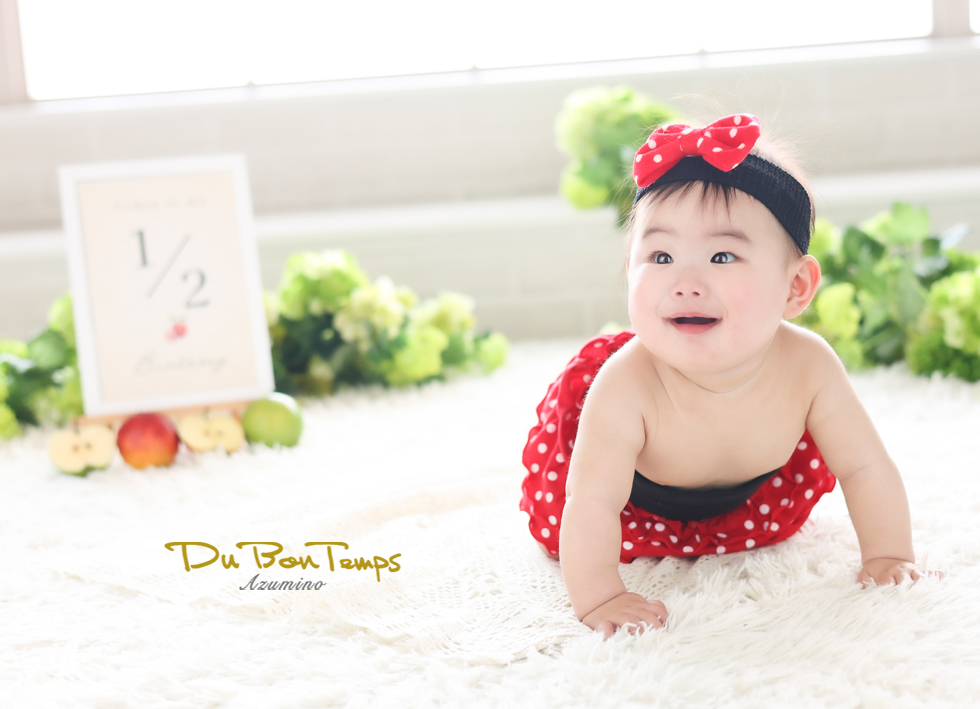 キラキラ笑顔のハーフバースデー