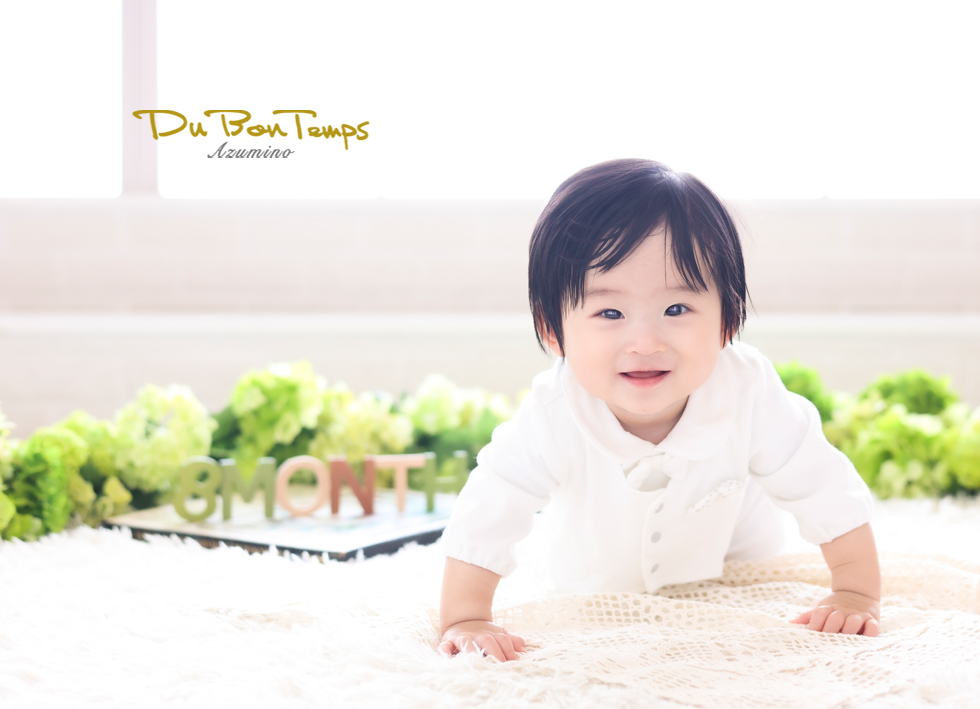 元気いっぱい8ヶ月記念!笑顔溢れる七五三!