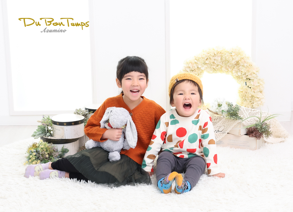 きょうだいで撮影!バースデー!一人もかわいいお宮参り!結婚記念撮影!