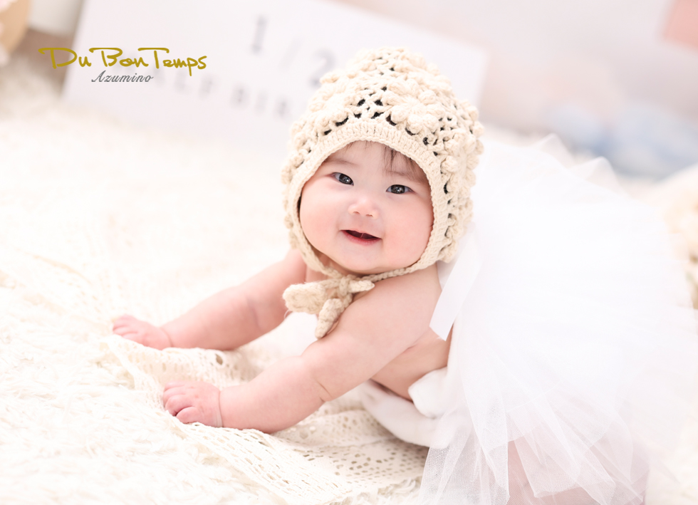 元気いっぱい1000日フォト・にこにこハーフバースデー！